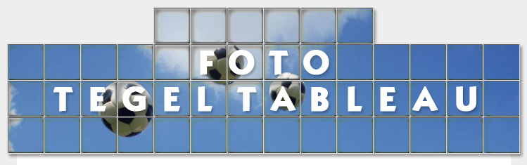 foto op tegel of tegeltableau